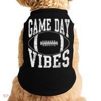 Game Day Vibes Silver Football Apparel Gift Doggie Tank thumb 0