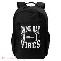 Game Day Vibes Silver Football Apparel Gift Backpack thumb 0