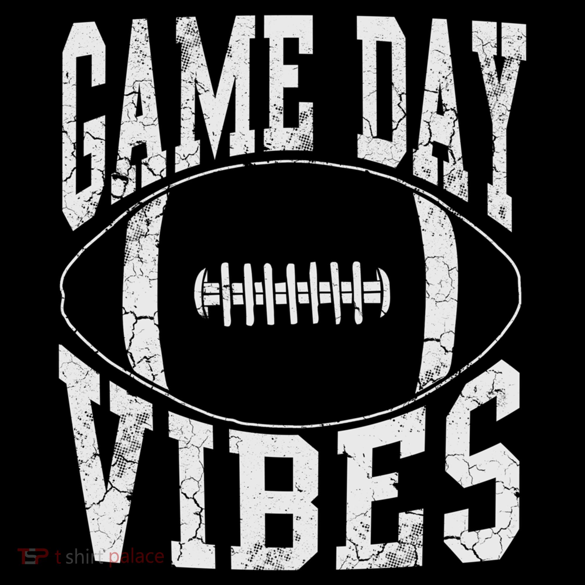 Game Day Vibes Silver Football Apparel Gift Women's Hoodie