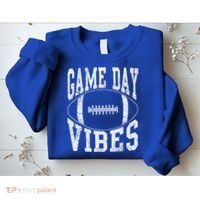 Game Day Vibes Silver Football Apparel Gift Sweatshirt thumb 2