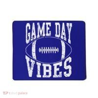 Game Day Vibes Silver Football Apparel Gift Mousepad thumb 0