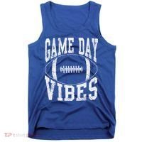 Game Day Vibes Silver Football Apparel Gift Tank Top thumb 0