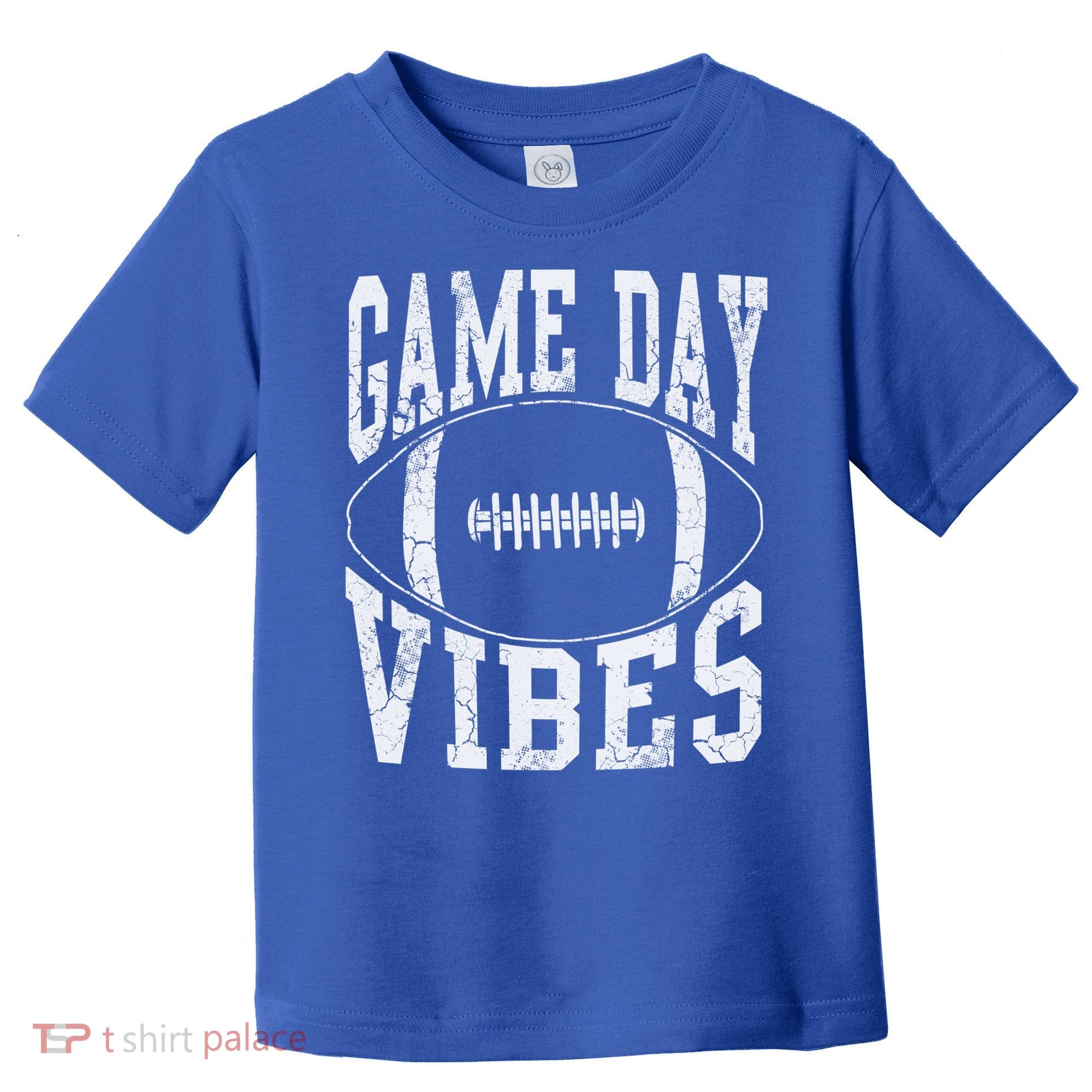Game Day Vibes Silver Football Apparel Gift Toddler T-Shirt