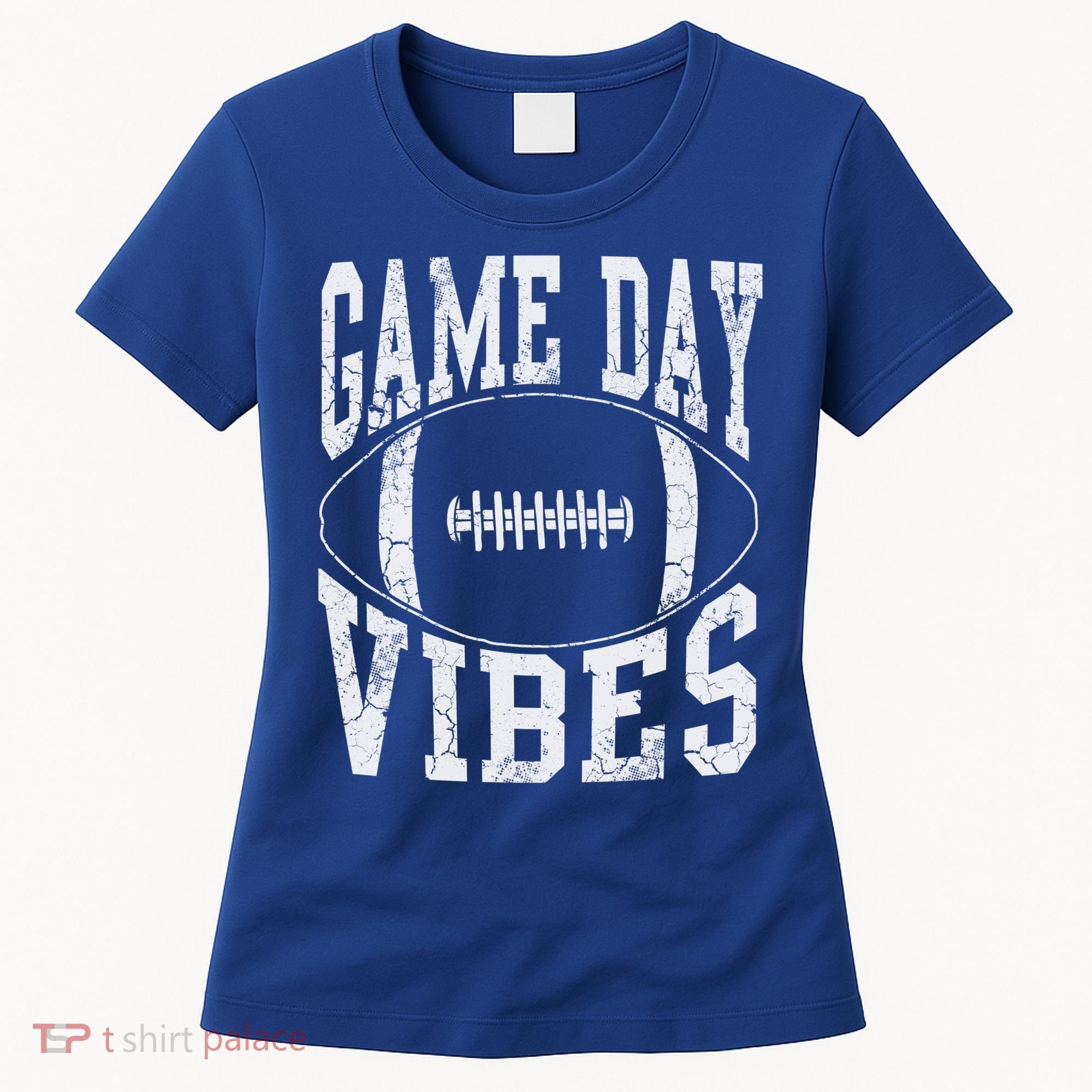 Game Day Vibes Silver Football Apparel Gift Women's T-Shirt