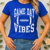 Game Day Vibes Silver Football Apparel Gift Women's T-Shirt thumb 2