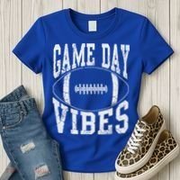 Game Day Vibes Silver Football Apparel Gift Women's T-Shirt thumb 3