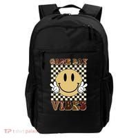 Game Day Vibes Retro Smile Football Backpack thumb 0