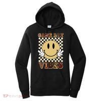 Game Day Vibes Retro Smile Football Women's Hoodie thumb 0