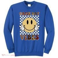 Game Day Vibes Retro Smile Football Sweatshirt thumb 0