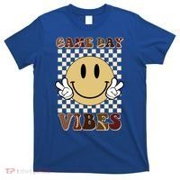 Game Day Vibes Retro Smile Football T-Shirt thumb 0