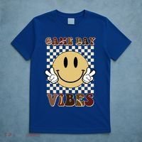 Game Day Vibes Retro Smile Football T-Shirt thumb 5