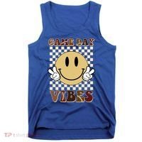Game Day Vibes Retro Smile Football Tank Top thumb 0