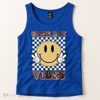 Game Day Vibes Retro Smile Football Tank Top thumb 2