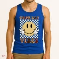 Game Day Vibes Retro Smile Football Tank Top thumb 3