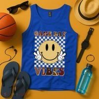 Game Day Vibes Retro Smile Football Tank Top thumb 4