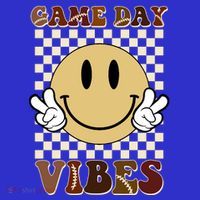 Game Day Vibes Retro Smile Football Visor thumb 3