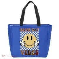 Game Day Vibes Retro Smile Football Tote Bag thumb 0