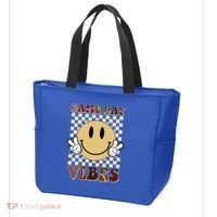 Game Day Vibes Retro Smile Football Tote Bag thumb 3