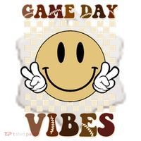 Game Day Vibes Retro Smile Football Ceramic Ornament thumb 2