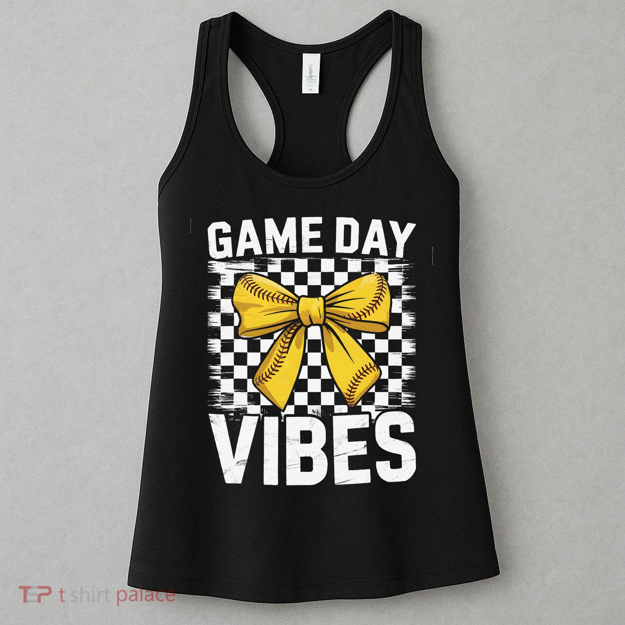 Game Day Vibes Coquette Bow Softball Mama Softball Girl Women's Tank Top
