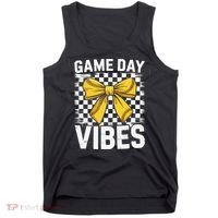 Game Day Vibes Coquette Bow Softball Mama Softball Girl Tank Top thumb 0