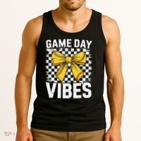 Game Day Vibes Coquette Bow Softball Mama Softball Girl Tank Top thumb 3