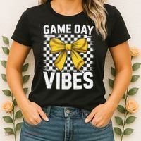 Game Day Vibes Coquette Bow Softball Mama Softball Girl Women's T-Shirt thumb 2
