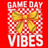 Game Day Vibes Coquette Bow Softball Mama Softball Girl Santa Hat thumb 1