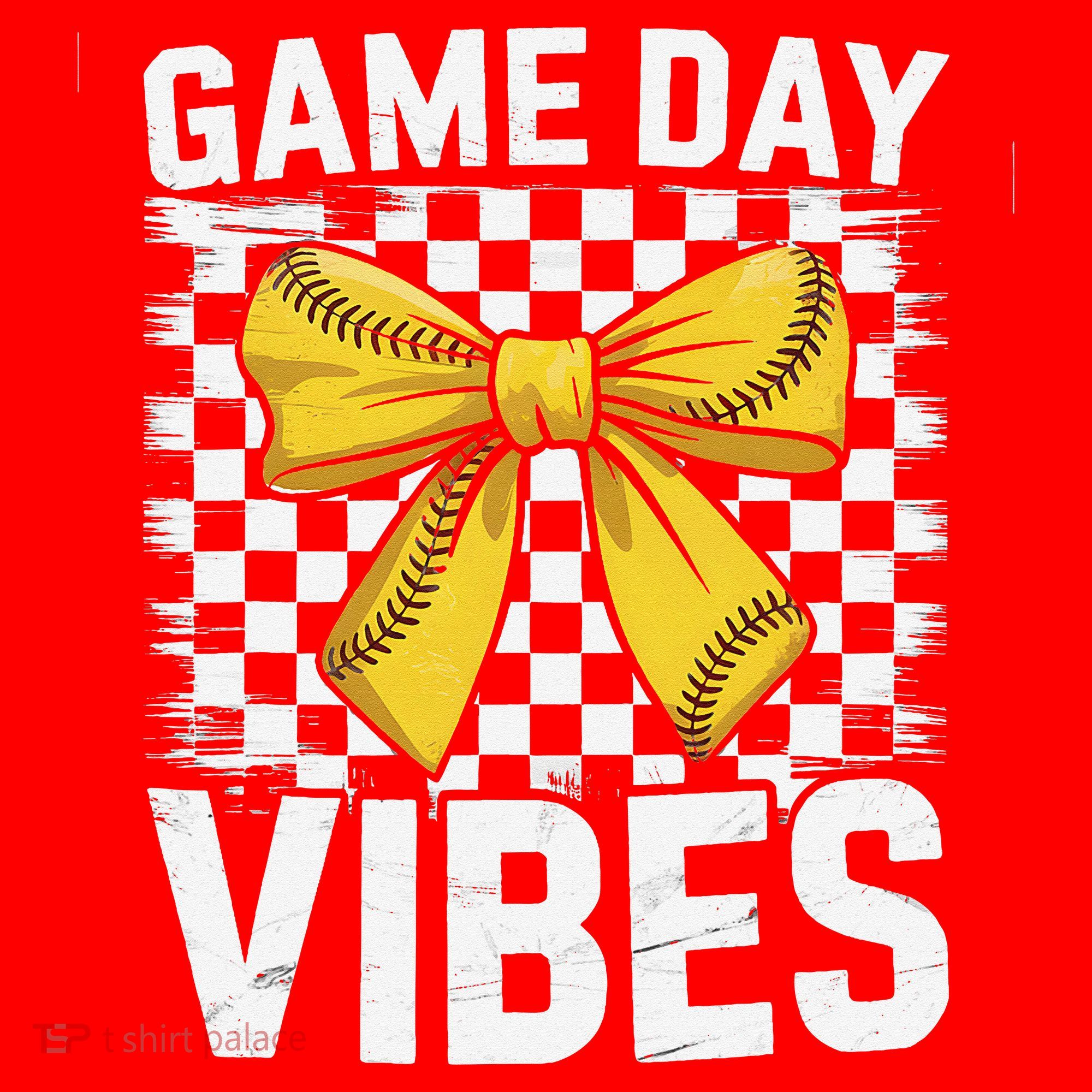 Game Day Vibes Coquette Bow Softball Mama Softball Girl Santa Hat