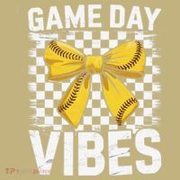Game Day Vibes Coquette Bow Softball Mama Softball Girl Sweatshirt thumb 2
