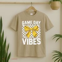 Game Day Vibes Coquette Bow Softball Mama Softball Girl T-Shirt thumb 2