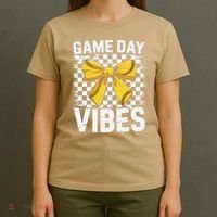 Game Day Vibes Coquette Bow Softball Mama Softball Girl T-Shirt thumb 4
