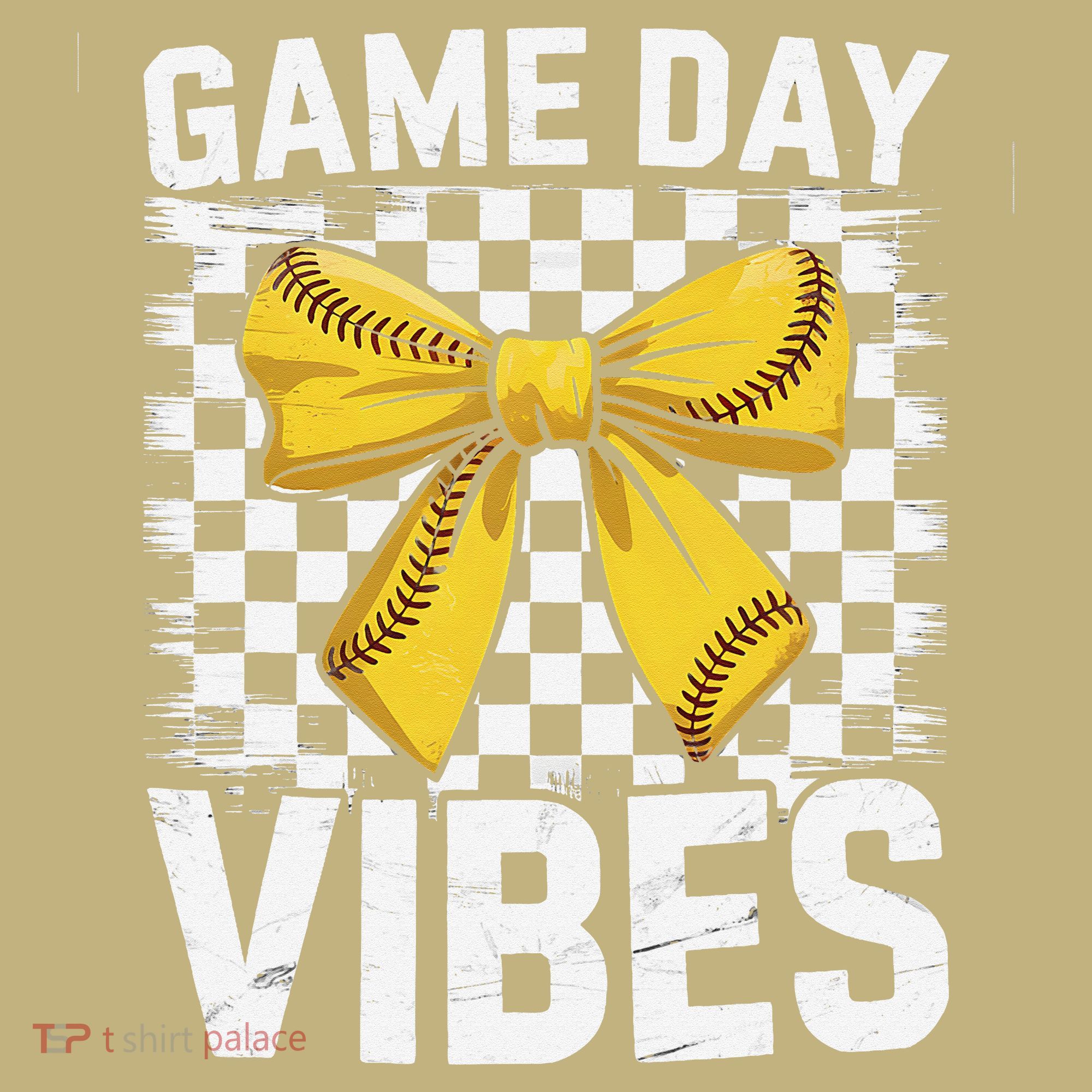 Game Day Vibes Coquette Bow Softball Mama Softball Girl Mousepad