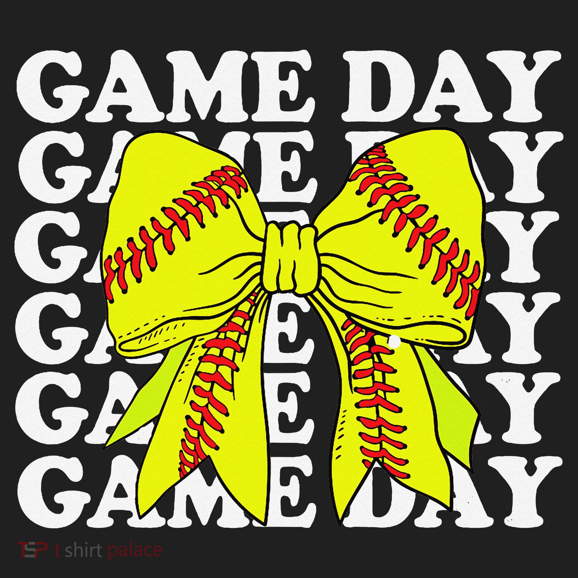 Game Day Vibes Coquette Bow Softball Mama Softball Girl Beanie