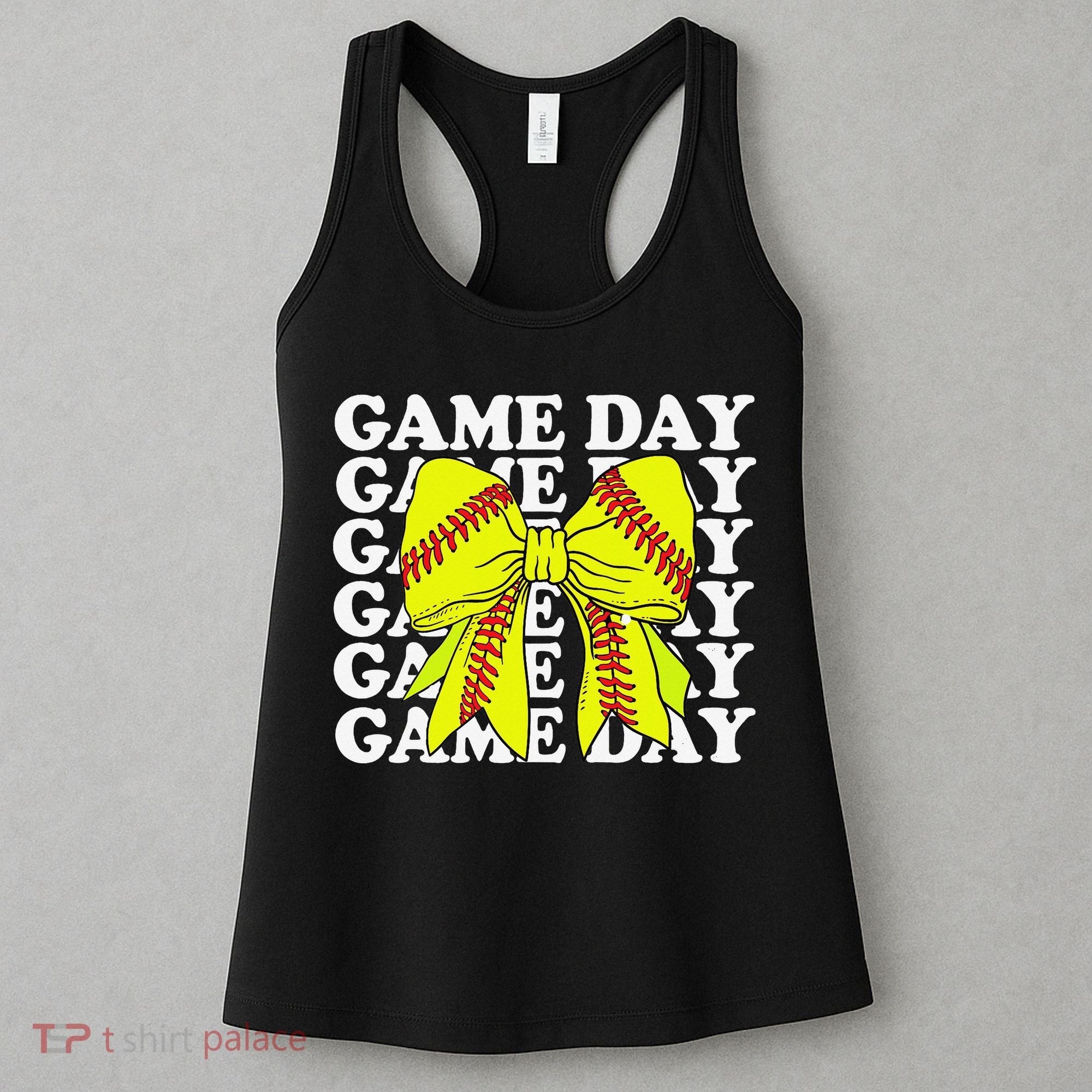 Game Day Vibes Coquette Bow Softball Mama Softball Girl Women's Tank Top