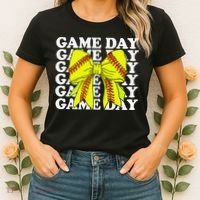 Game Day Vibes Coquette Bow Softball Mama Softball Girl Women's T-Shirt thumb 2