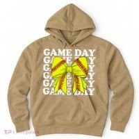 Game Day Vibes Coquette Bow Softball Mama Softball Girl Hoodie thumb 0
