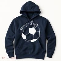 Game Day Women Mom Soccer Hoodie thumb 0