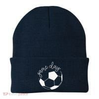 Game Day Women Mom Soccer Beanie thumb 0