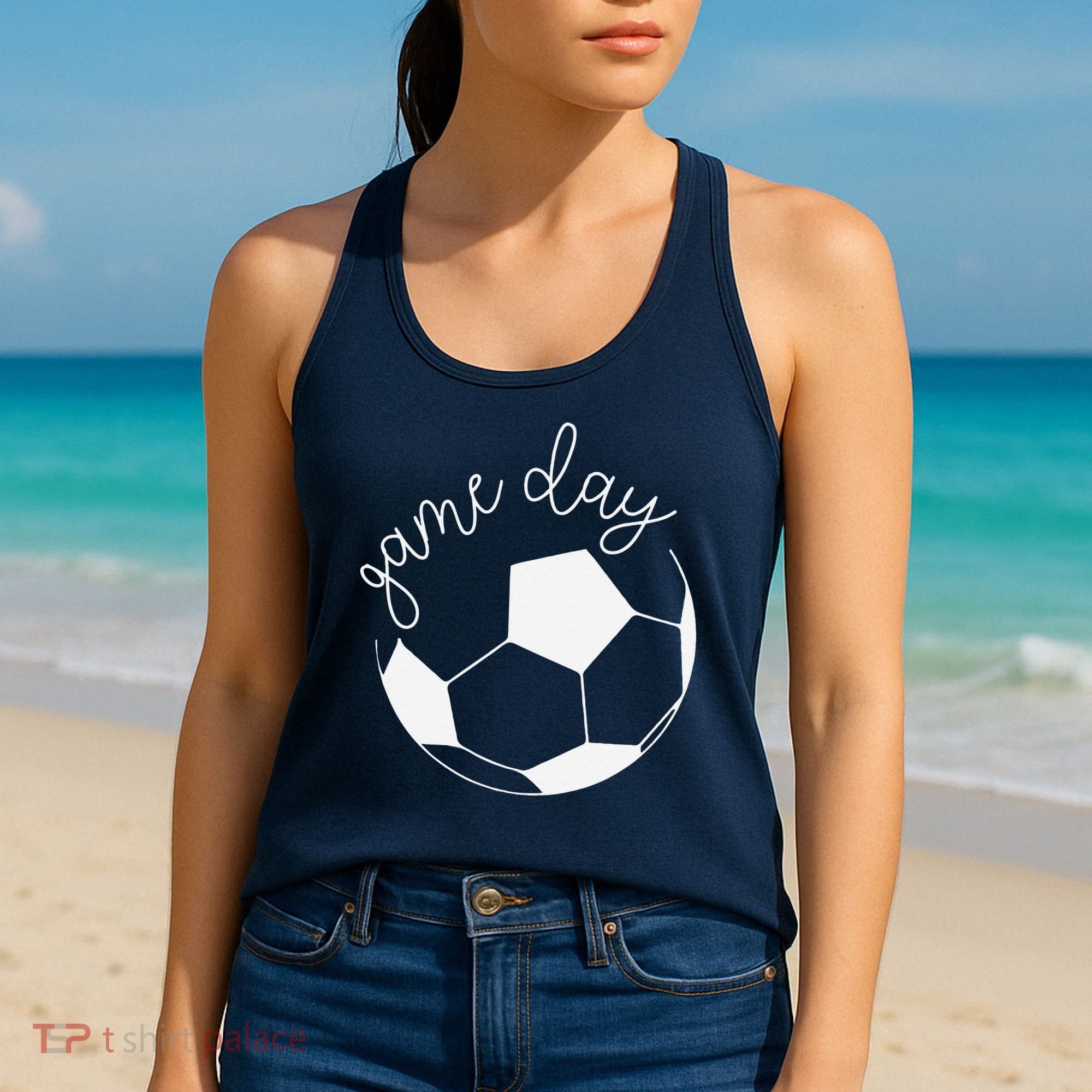 Game Day Women Mom Soccer Women's Tank Top