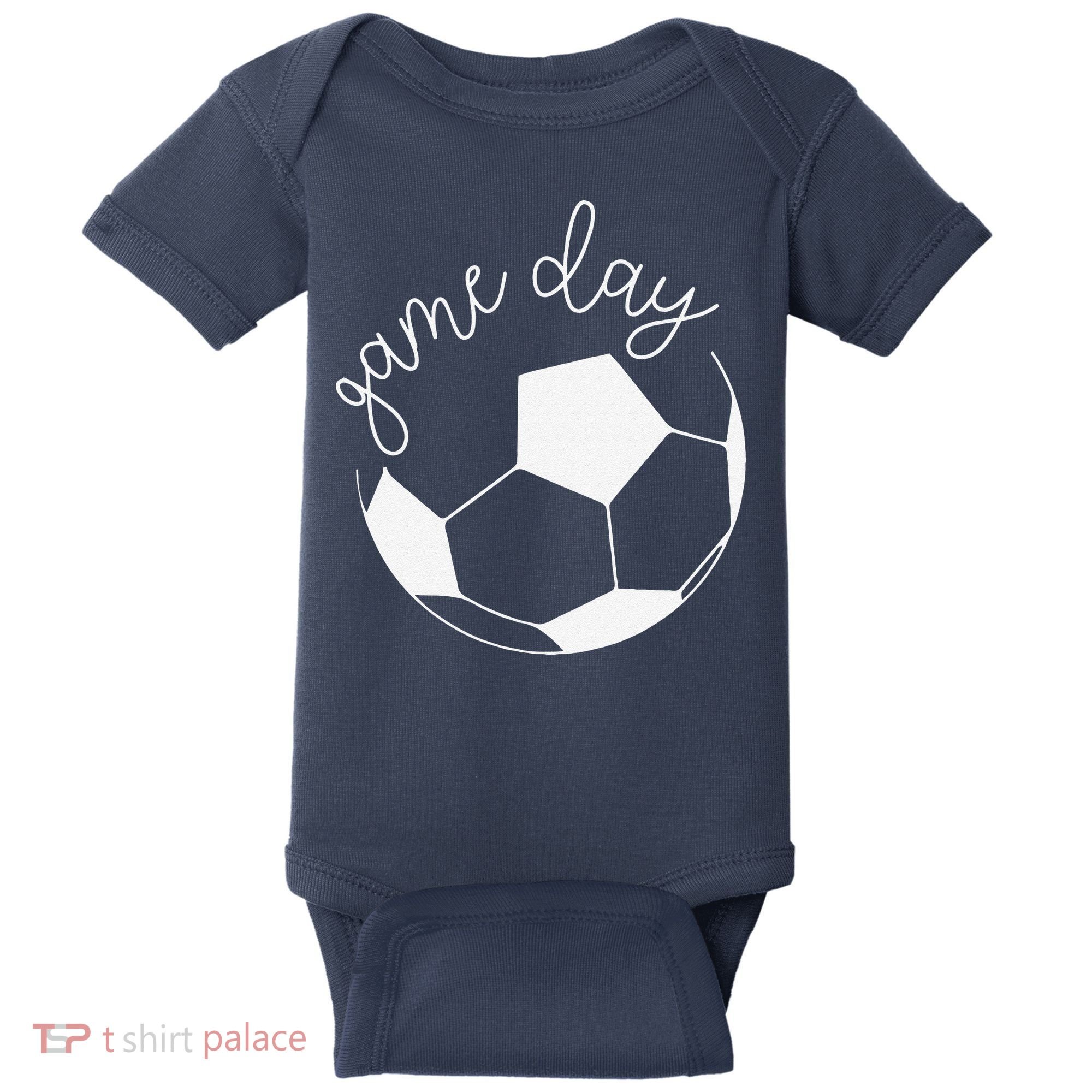 Game Day Women Mom Soccer Baby Bodysuit