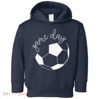 Game Day Women Mom Soccer Toddler Hoodie thumb 0