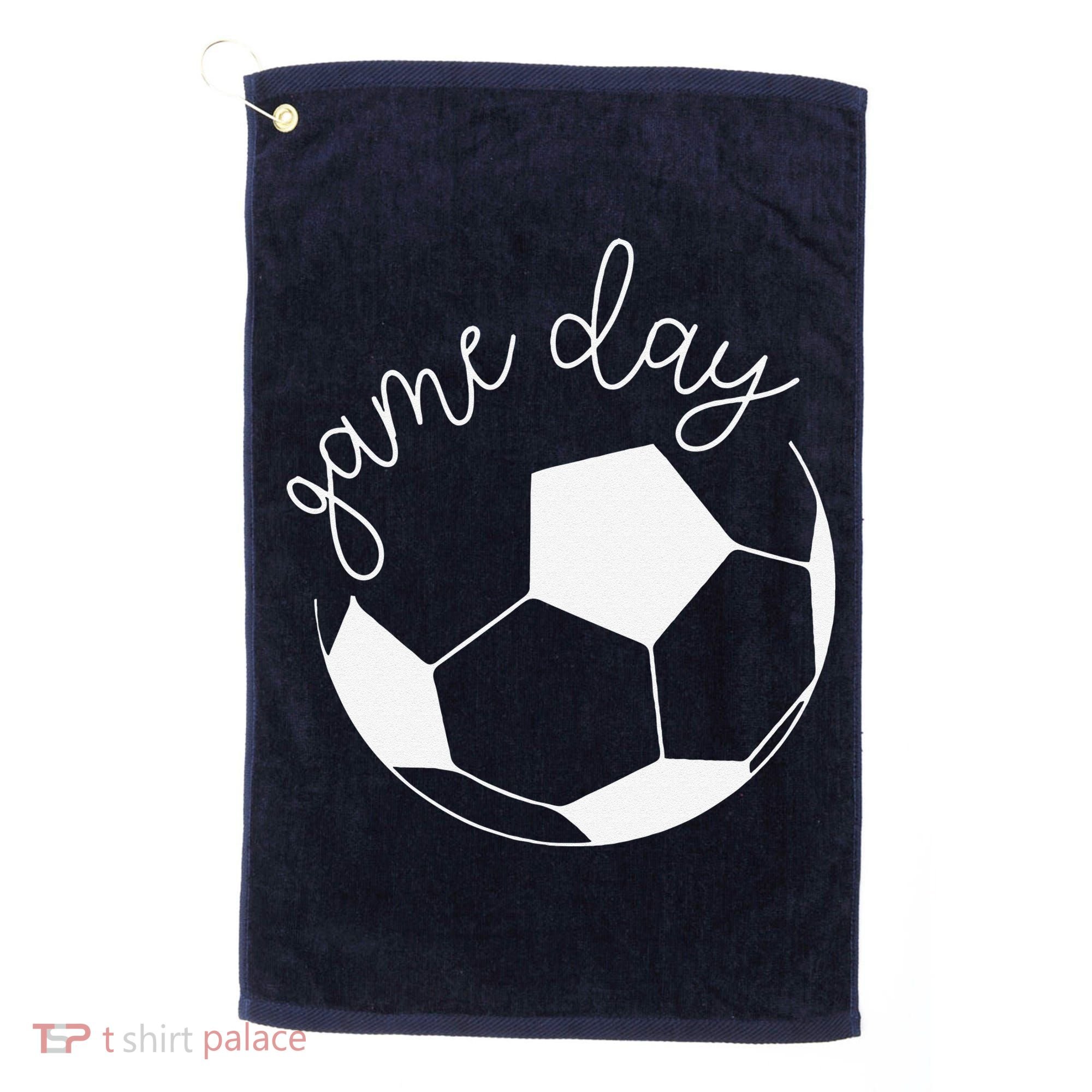 Game Day Women Mom Soccer Golf Towel