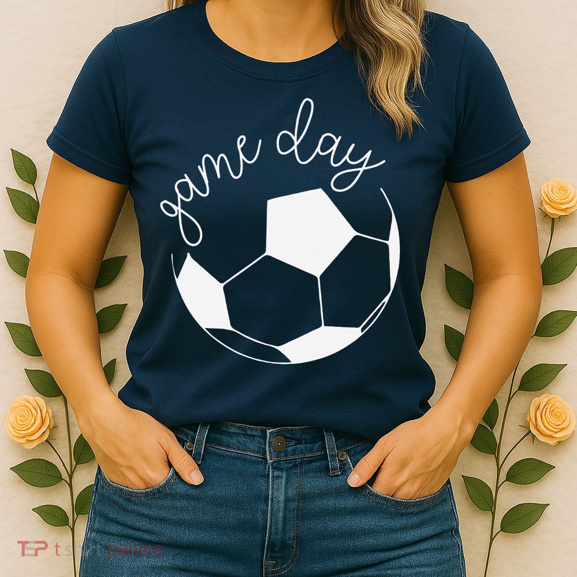 Game Day Women Mom Soccer Women's T-Shirt