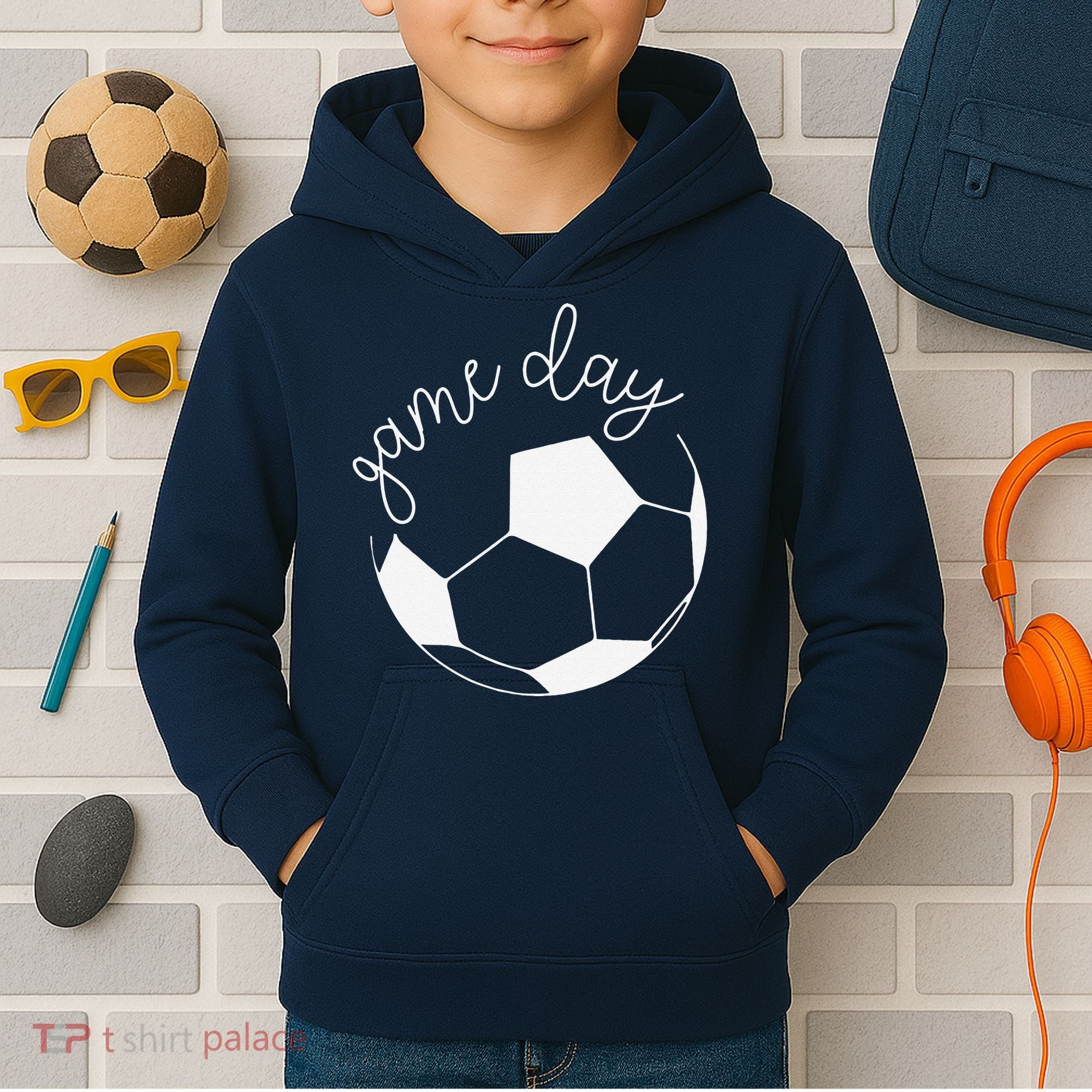 Game Day Women Mom Soccer Kids Hoodie
