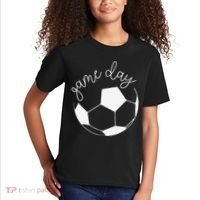 Game Day Women Mom Soccer Kids T-Shirt thumb 2