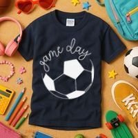 Game Day Women Mom Soccer Kids T-Shirt thumb 3