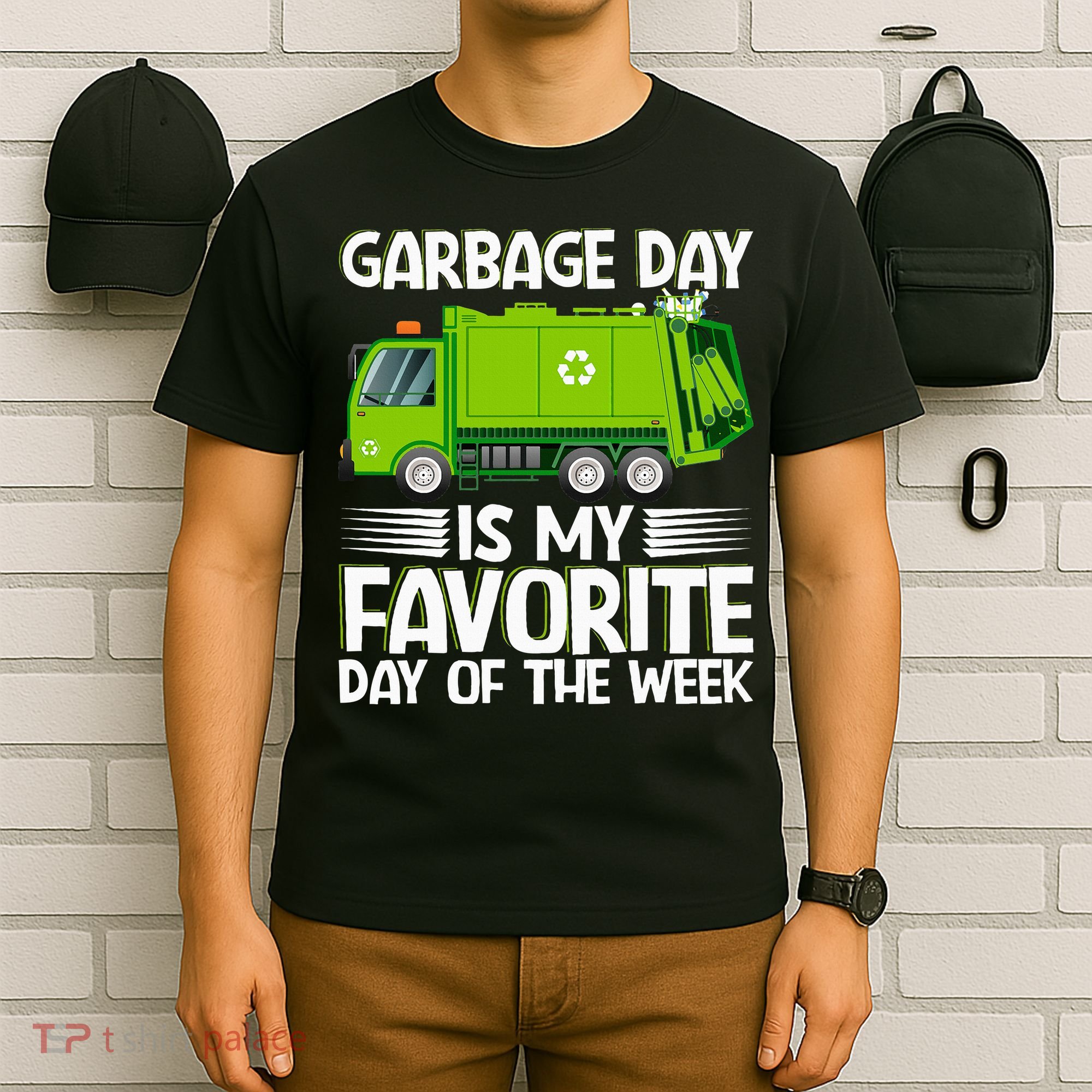 Garbage Day Waste Management Costume For T-Shirt