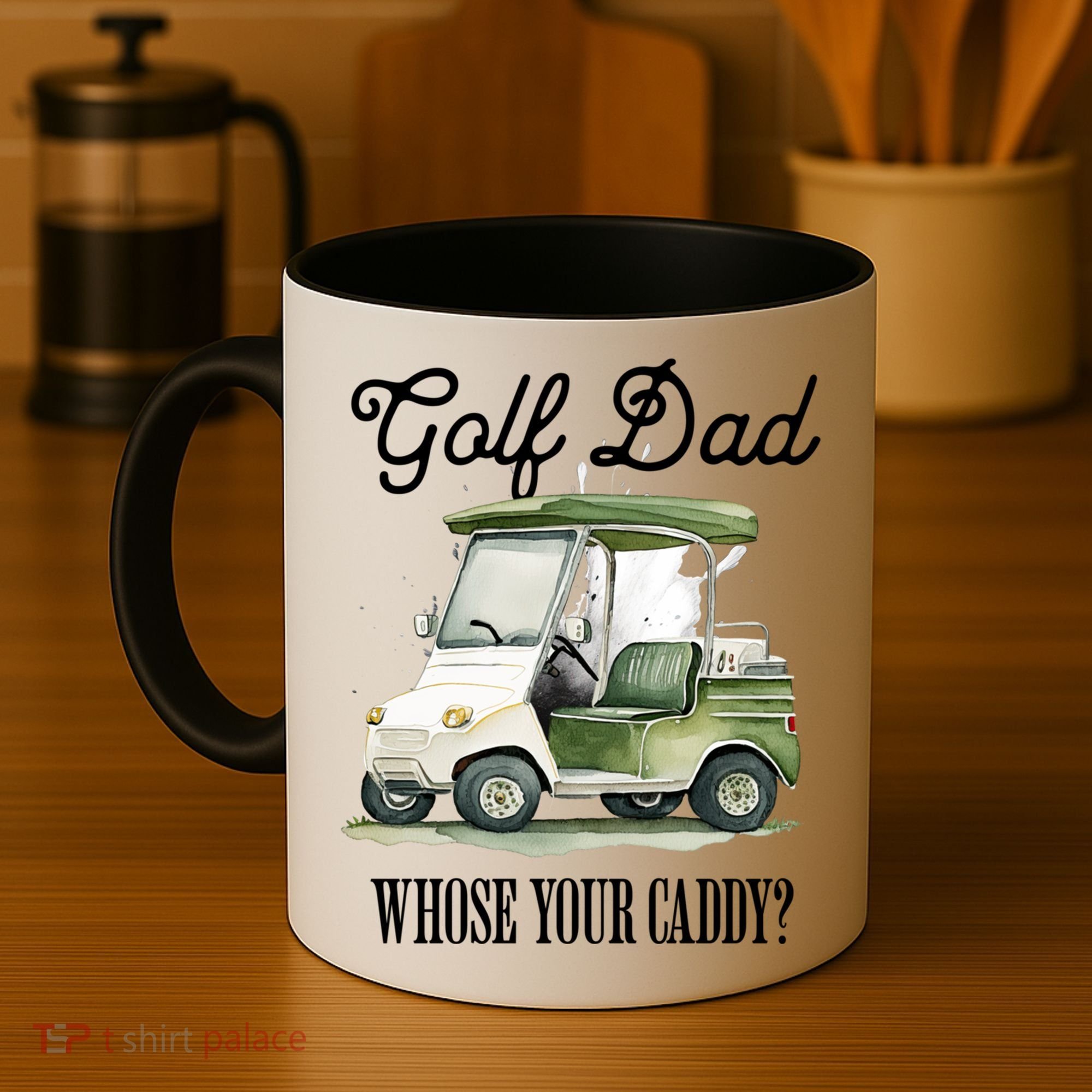 Golf Dad Whose Your Caddy? Funny Golf Lover FatherS Day Gift Coffee Mug