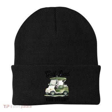 Golf Dad Whose Your Caddy? Funny Golf Lover FatherS Day Gift Beanie